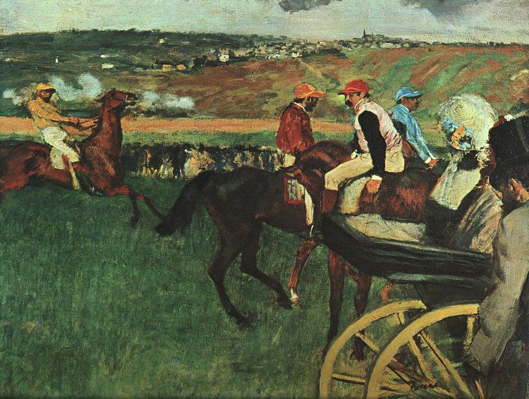 Edgar Degas At the Races oil painting image